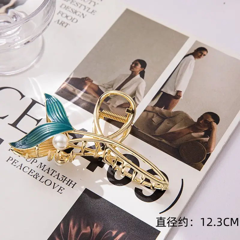 Gold Pearl Hair Clip for Women 11.5cm — feature 30