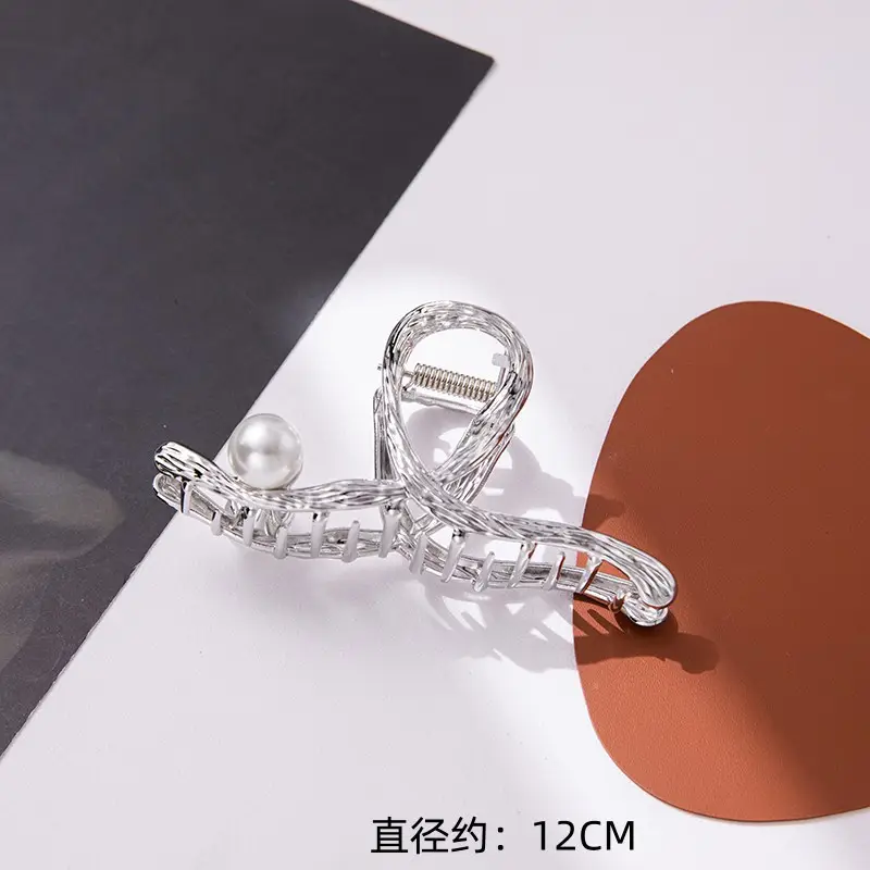 Gold Pearl Hair Clip for Women 11.5cm - Image 12