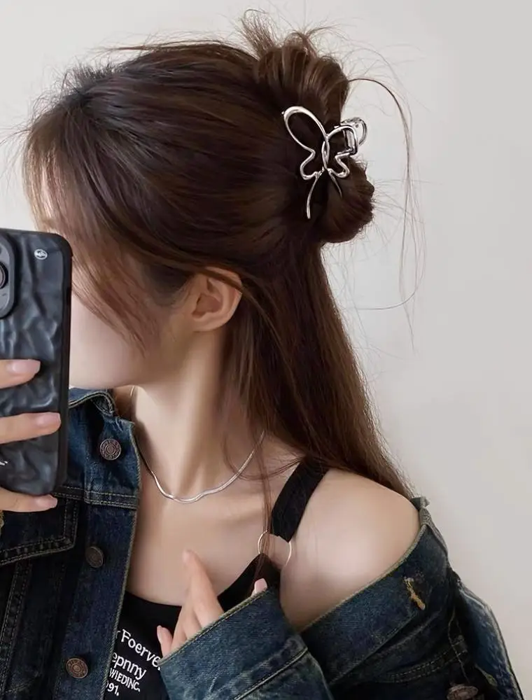 Gold Pearl Hair Clip for Women 11.5cm - Image 38