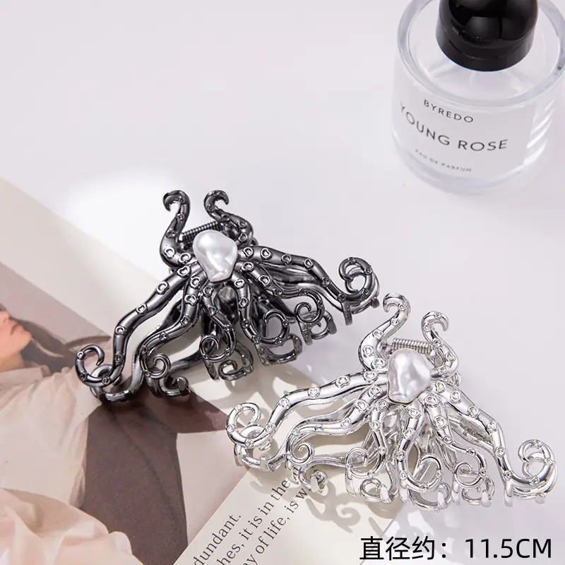 Gold Pearl Hair Clip for Women 11.5cm - Image 9