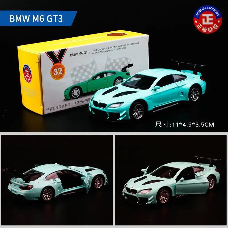 Colorful Alloy 1:43 Licensed Car Models Bmw Mercedes Mini Car Pocket Car Decoration Same Style Sports Car Racing Car