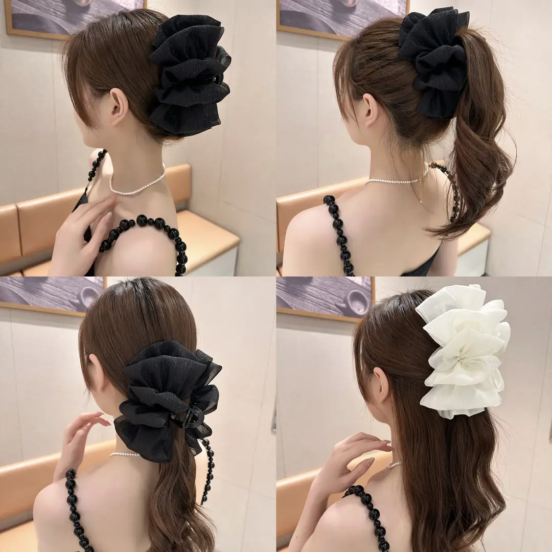 Double-Sided Mesh Hairpin Clip for Women - Image 10
