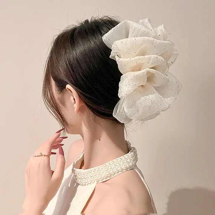 Double-Sided Mesh Hairpin Clip for Women - Image 2