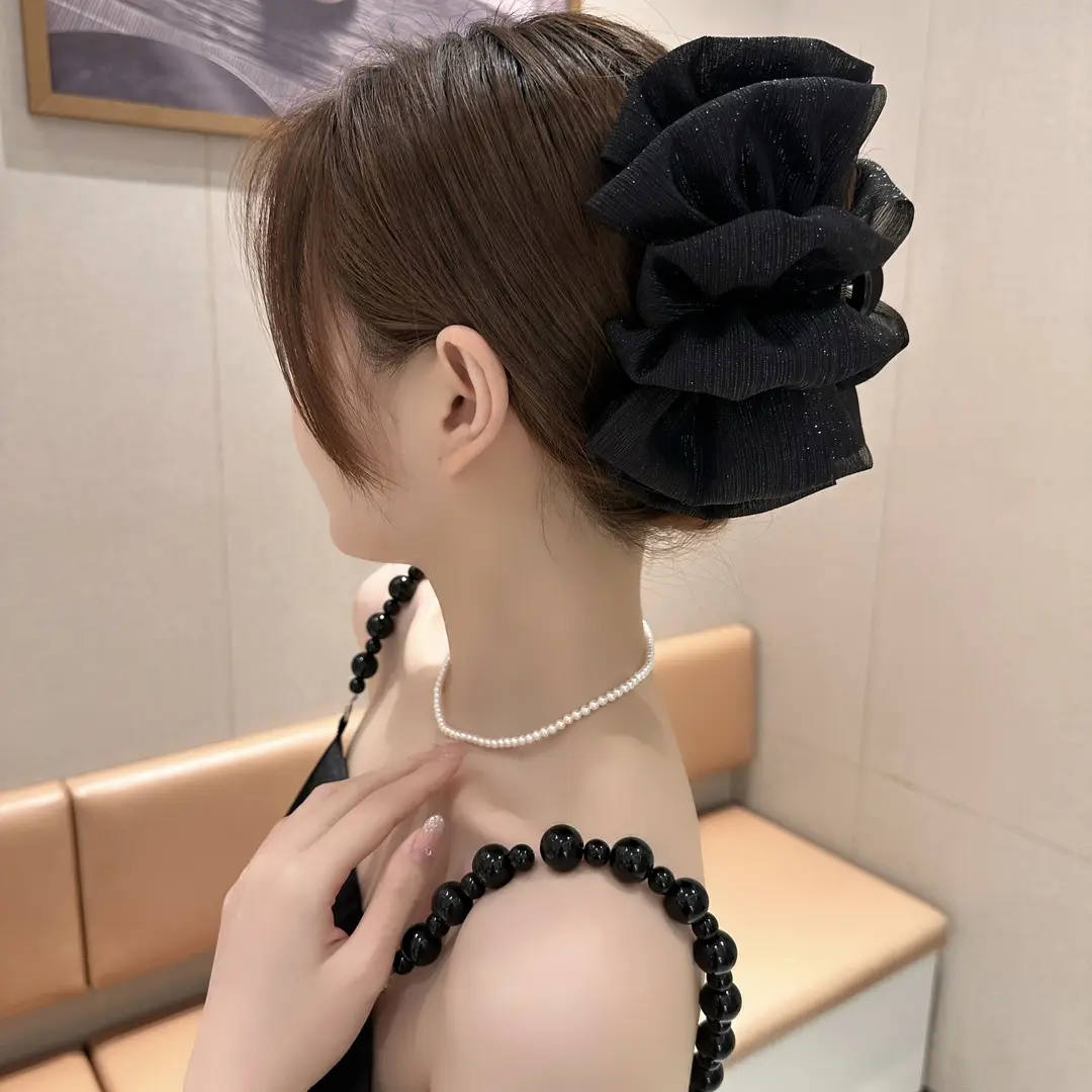 Double-Sided Mesh Hairpin Clip for Women - Image 3