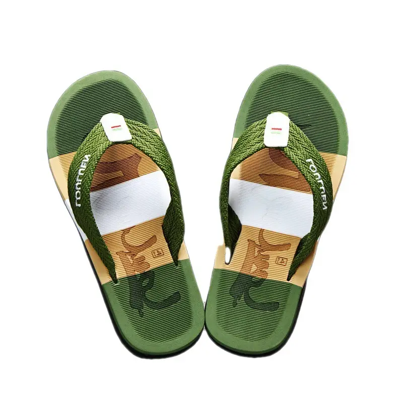 Fujian big manufacturers 2023 cross-border flip-flops men's beach slippers summer wear European and American men's sandals wholesale - Image 8