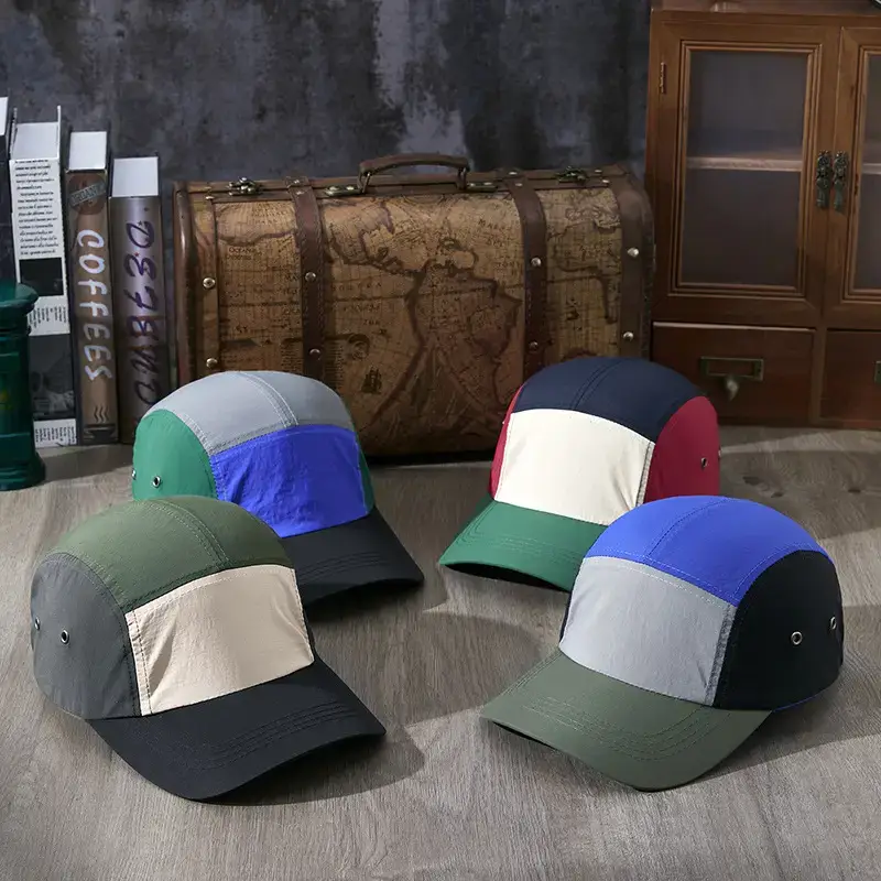 Women Retro Baseball Cap Green White Red Peak Sun Hat - Image 6