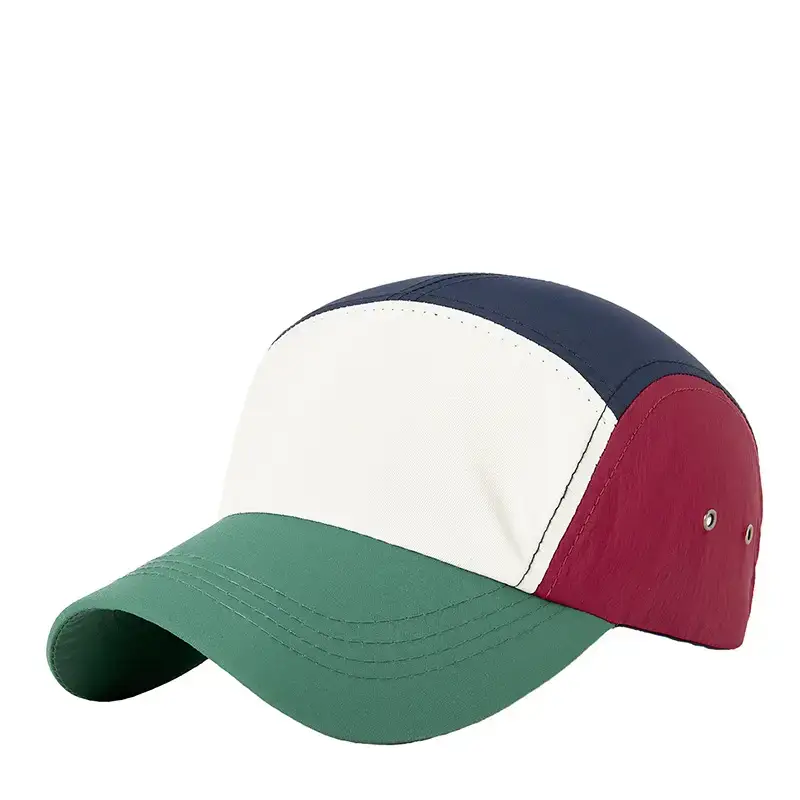 Women Retro Baseball Cap Green White Red Peak Sun Hat - Image 9