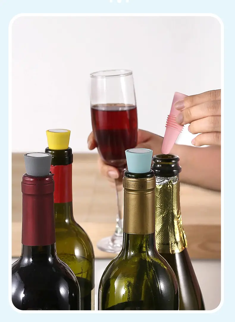 Silicone Wine Stopper for Glass & Beer Flavor — feature 9