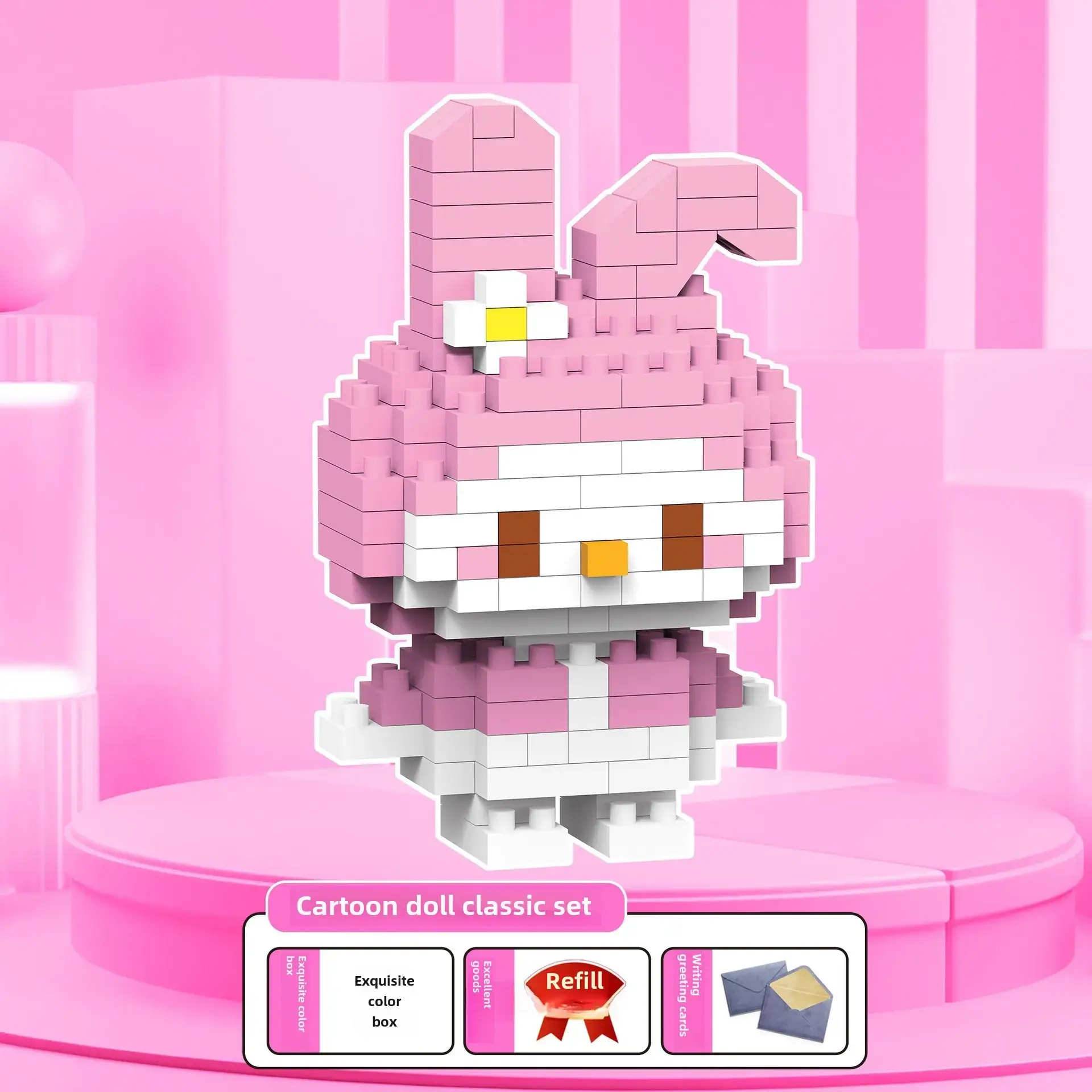 Pink Micro-Particle Doll Puzzle Toy for Girls - Image 19