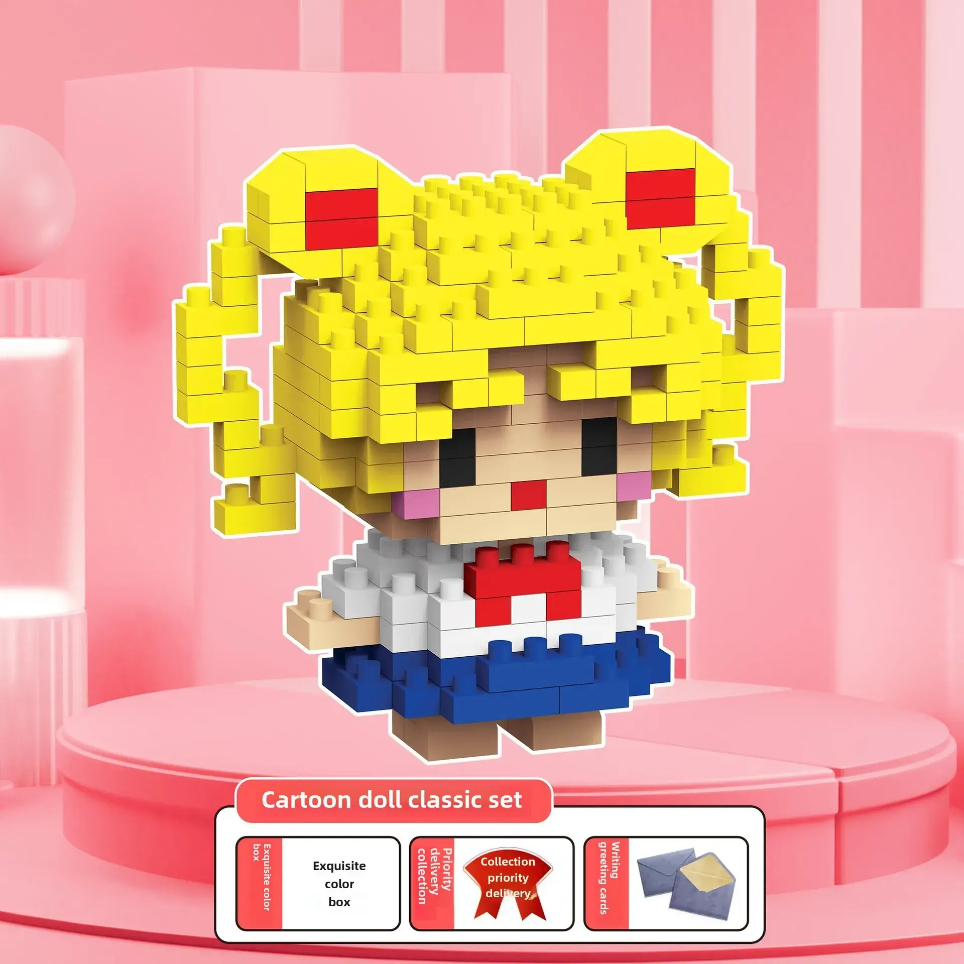 Pink Micro-Particle Doll Puzzle Toy for Girls - Image 25