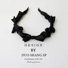 Black Feather Hair Clip Large Bow Back for Women — feature 27