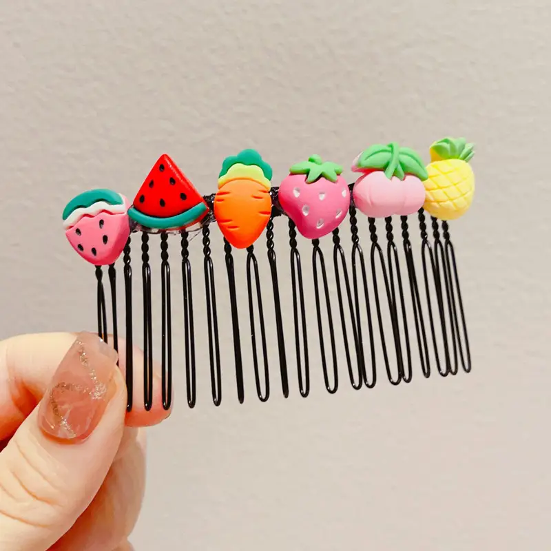 Cute Plastic Hairpin with Colorful Pom Pom for Girls — feature 25