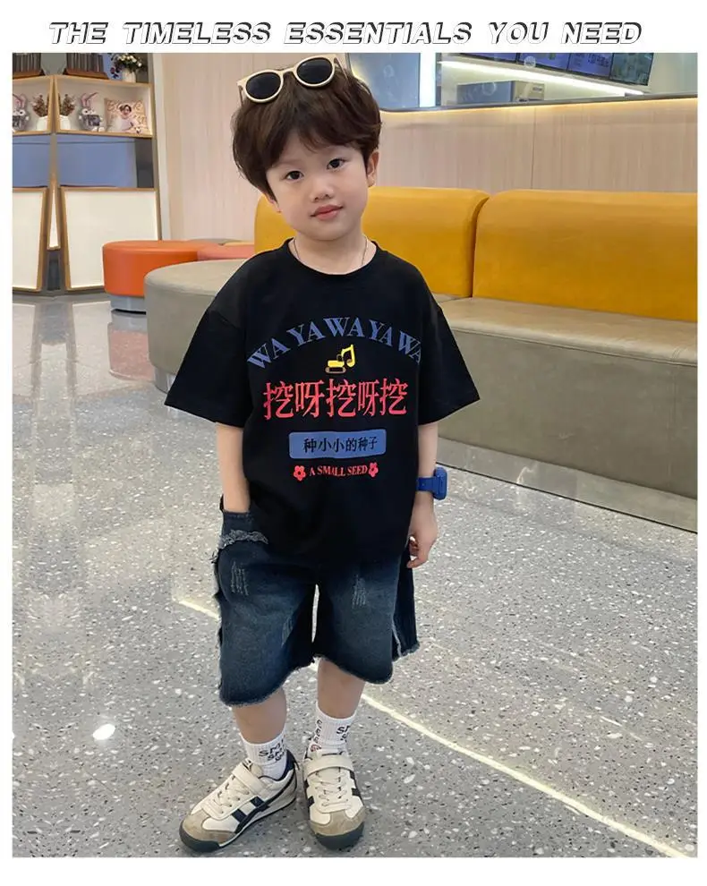 Cute Dig-Dig Print Cotton T-Shirt for Boys Summer 2026 — feature 15