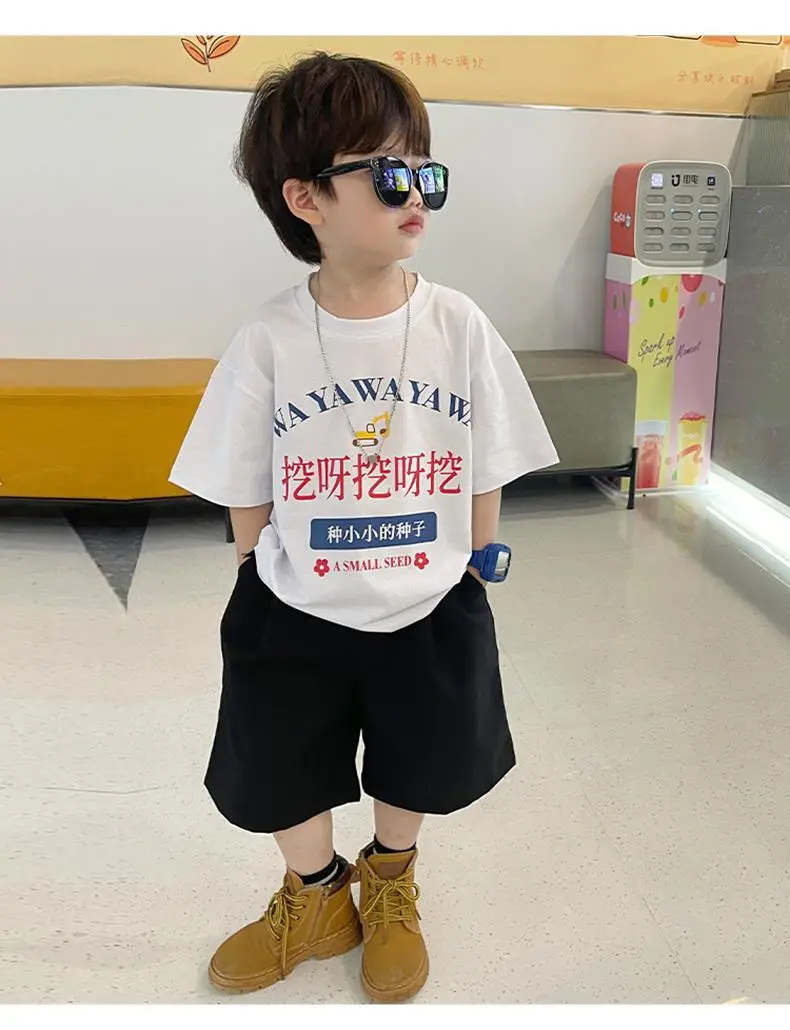 Cute Dig-Dig Print Cotton T-Shirt for Boys Summer 2026 — feature 23