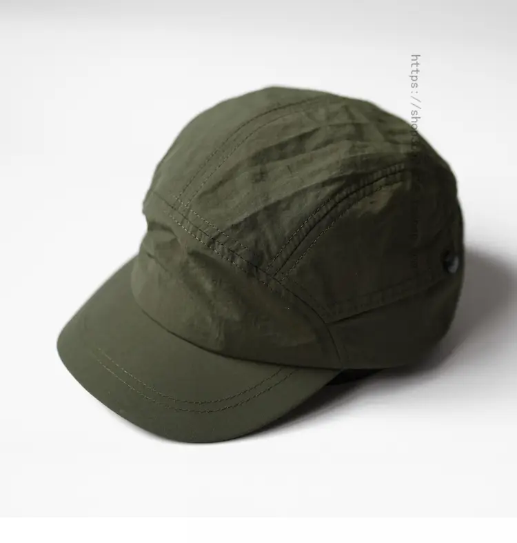 Japanese Style Short Eaves Cap for Men Women Olive Green — feature 1