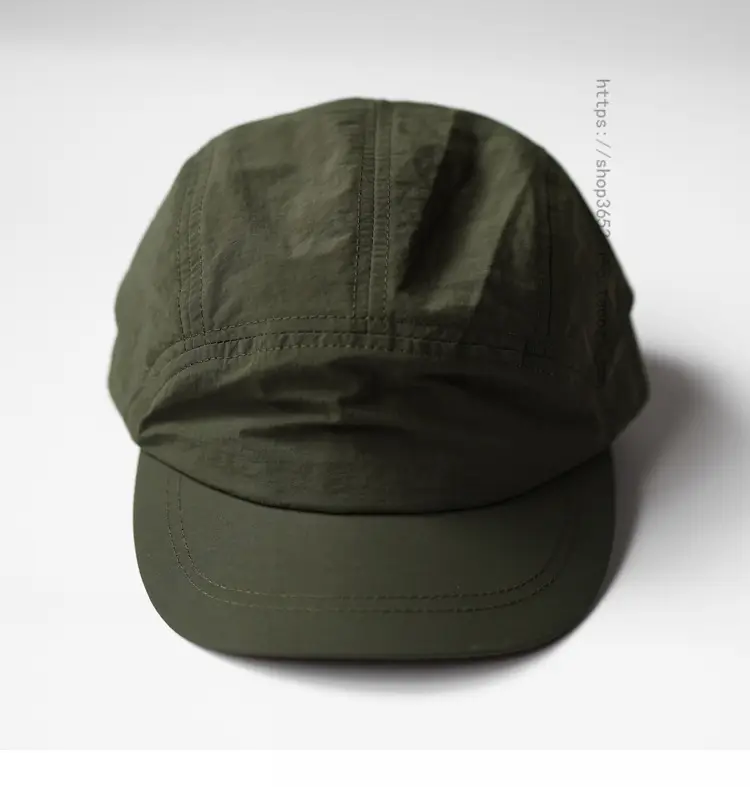 Japanese Style Short Eaves Cap for Men Women Olive Green — feature 8