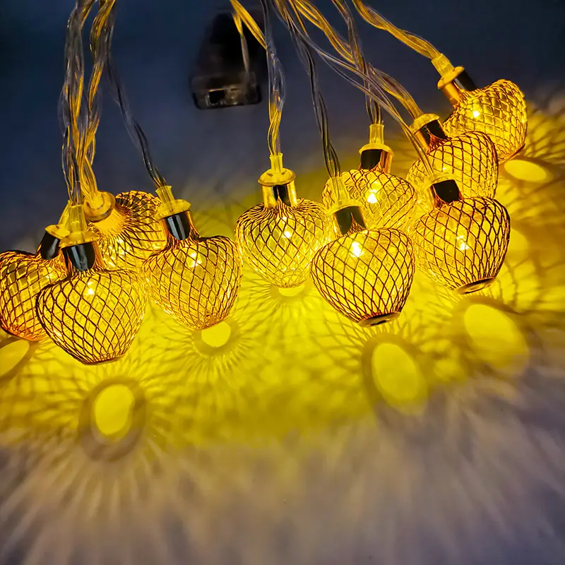 Middle Eastern Muslim Hollow Iron Art Led String Lights - Image 5