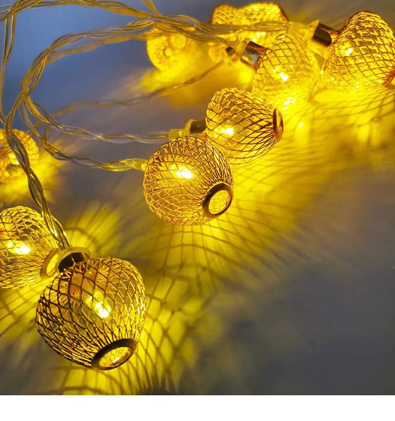 Middle Eastern Muslim Hollow Iron Art Led String Lights — feature 5
