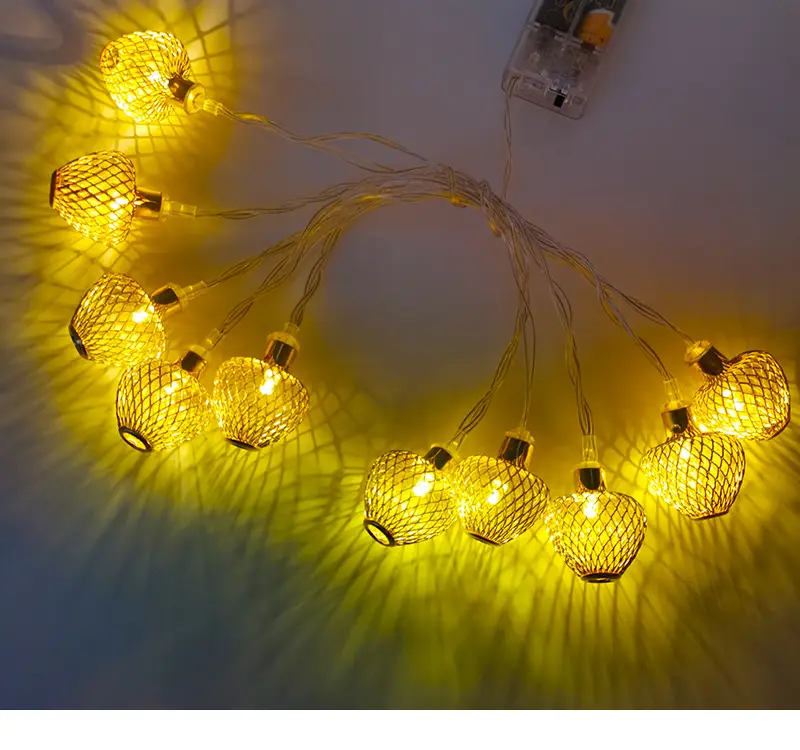 Middle Eastern Muslim Hollow Iron Art Led String Lights — feature 6