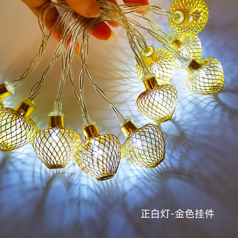 Middle Eastern Muslim Hollow Iron Art Led String Lights - Image 3