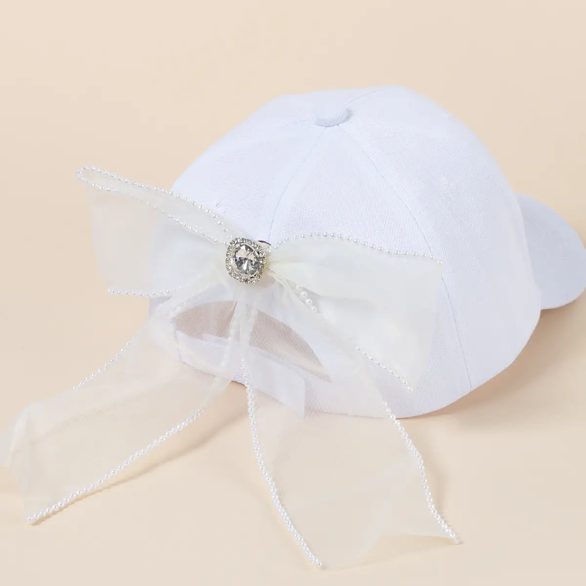 Black Bow Baseball Cap for Women Spring Summer Face Show — feature 10