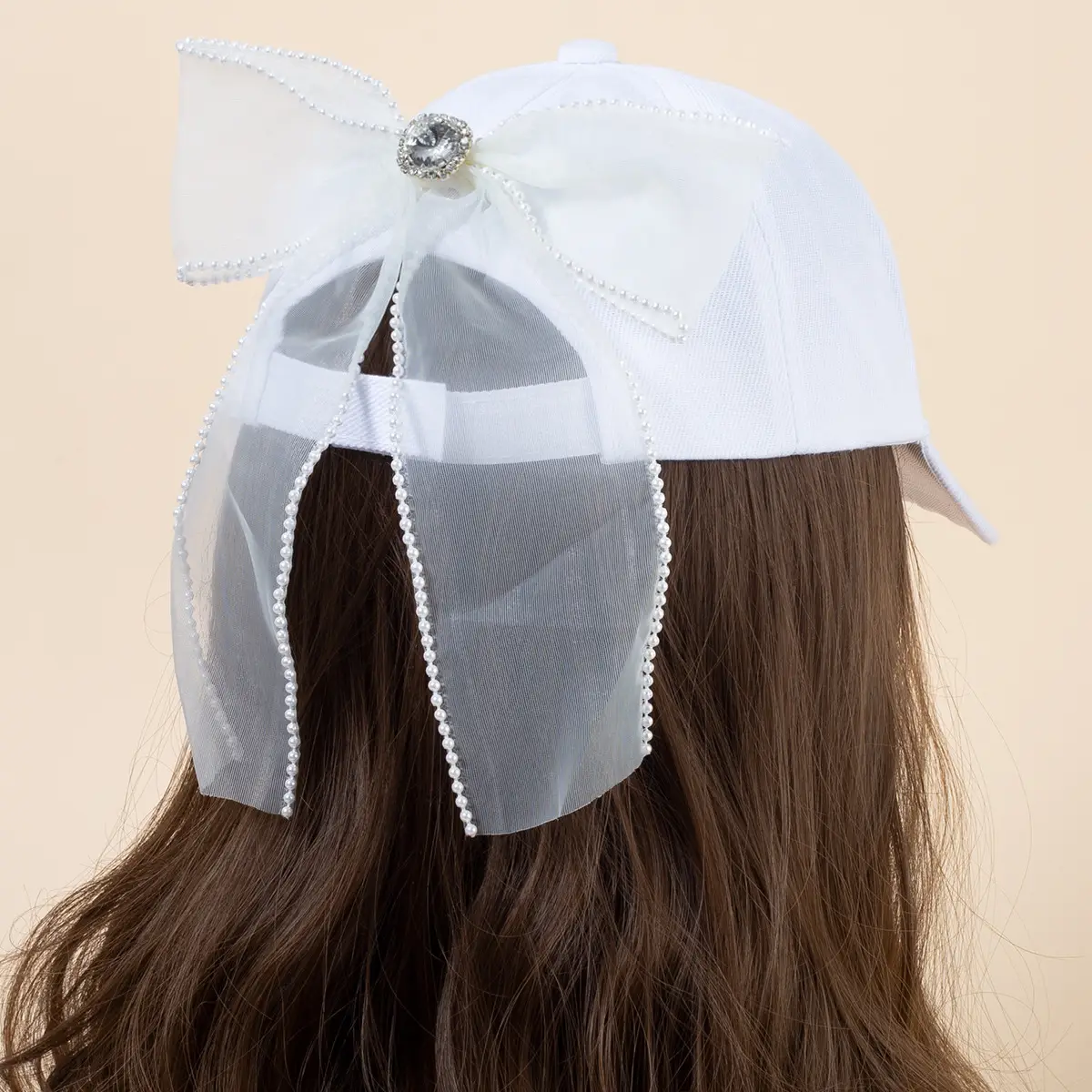 Black Bow Baseball Cap for Women Spring Summer Face Show — feature 12