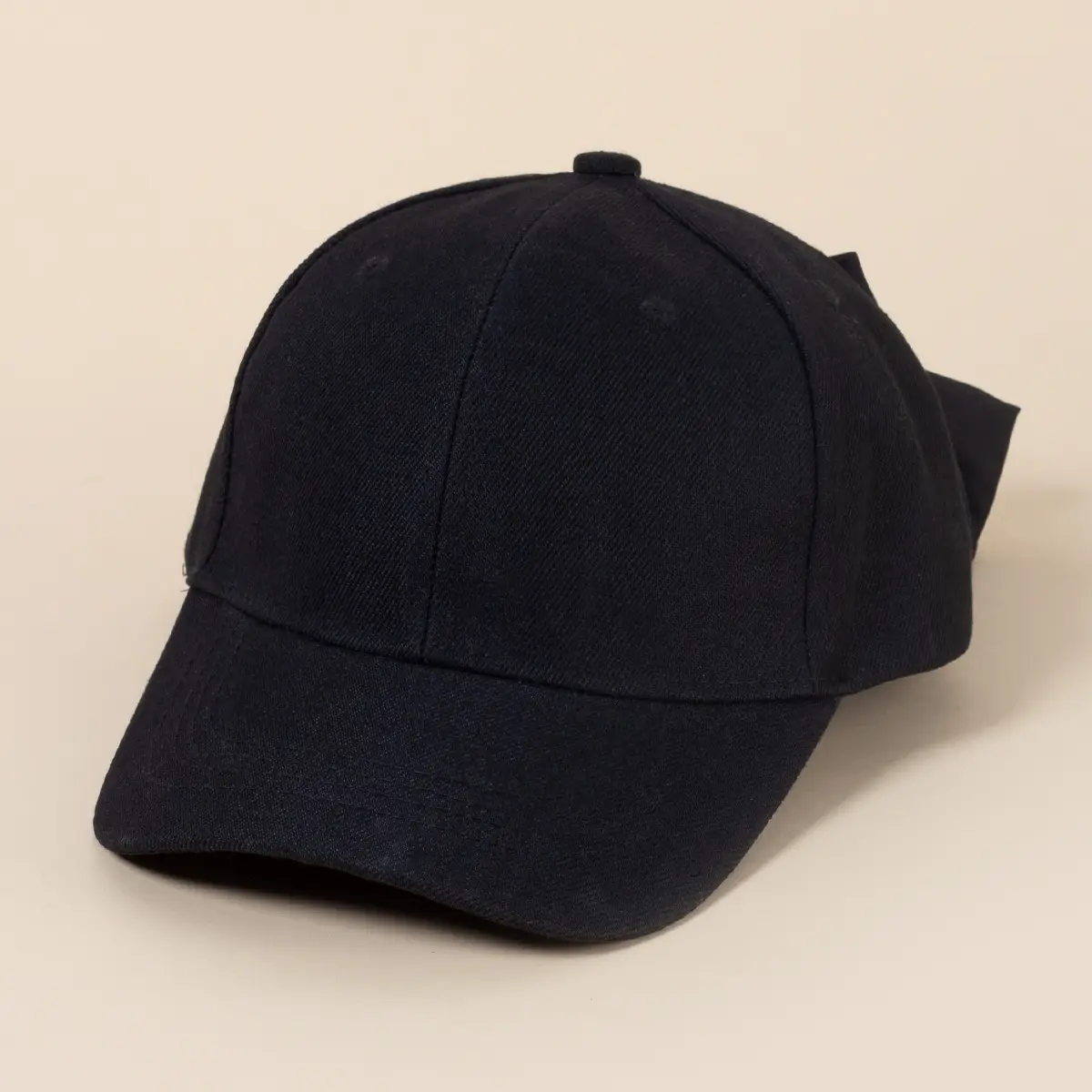 Black Bow Baseball Cap for Women Spring Summer Face Show — feature 18