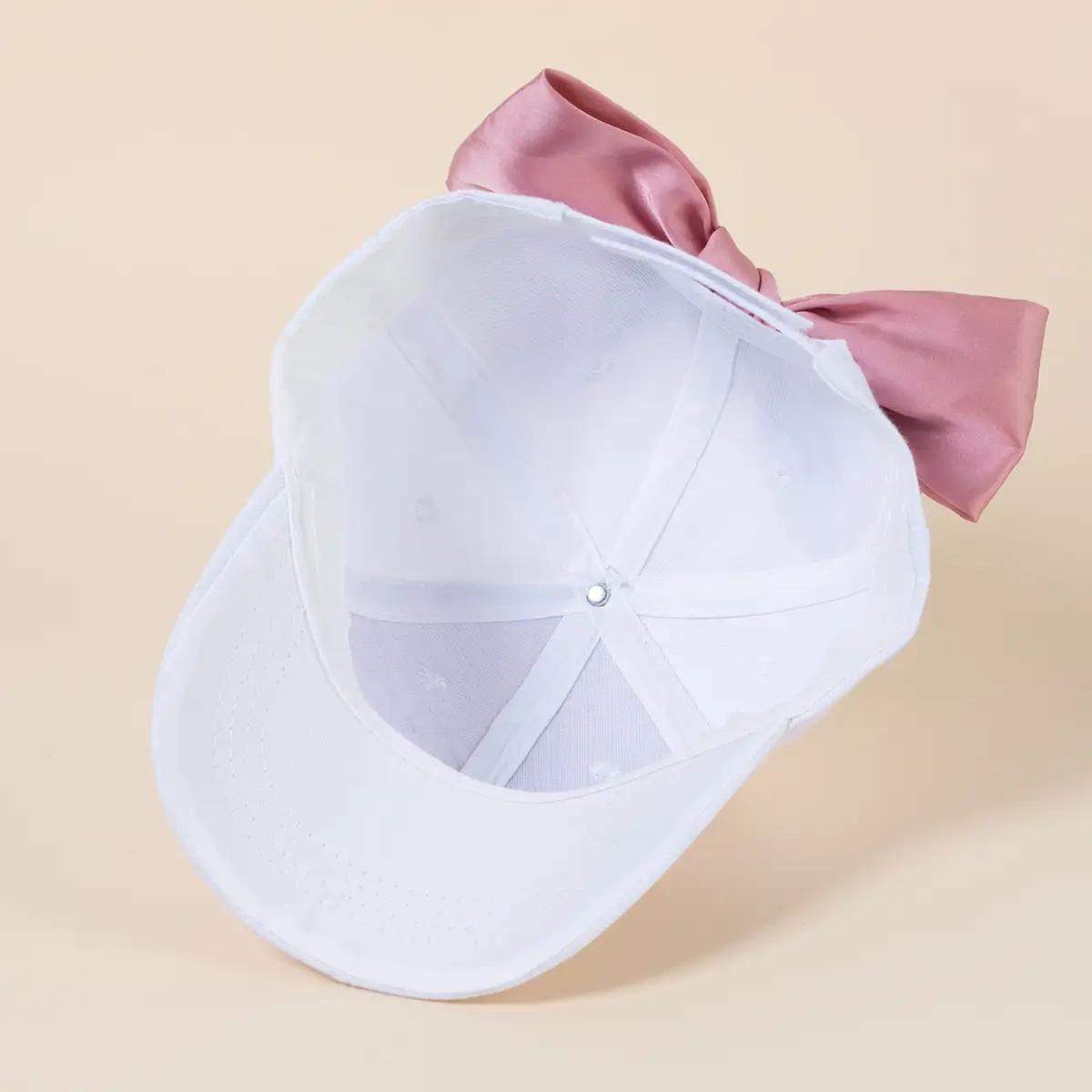 Black Bow Baseball Cap for Women Spring Summer Face Show — feature 26