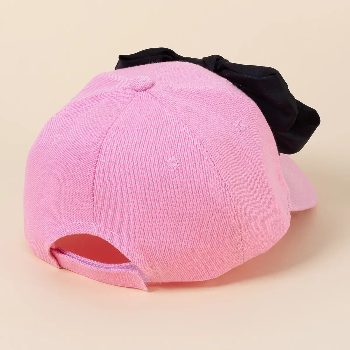 Black Bow Baseball Cap for Women Spring Summer Face Show — feature 6