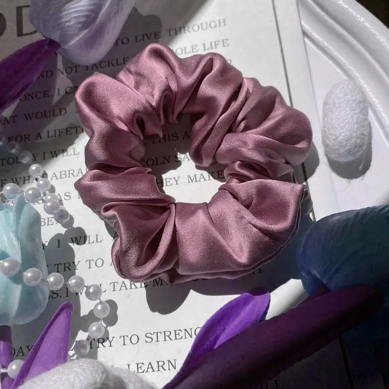 Silk Hair Ties 3.5 Fashion Ponytail Rings Holiday Gifts