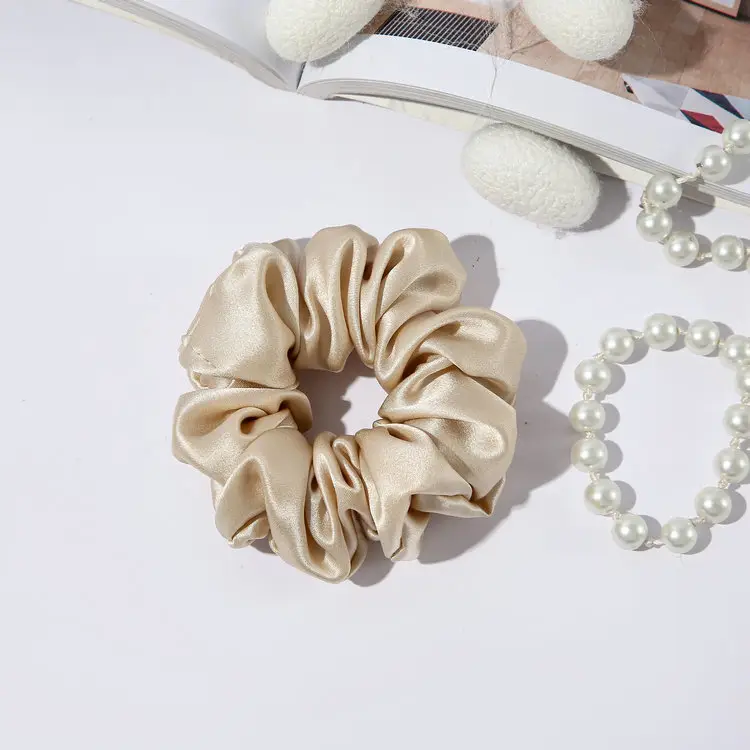 Silk Hair Ties 3.5 Fashion Ponytail Rings Holiday Gifts