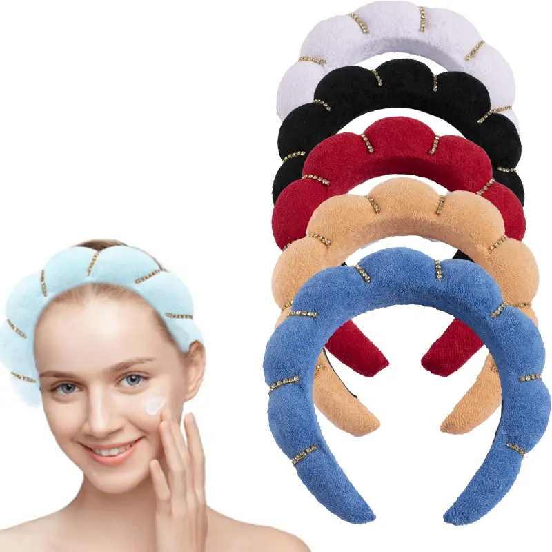 Velvet Twist Hair Band Beige Wash Wrist Headwear — feature 12