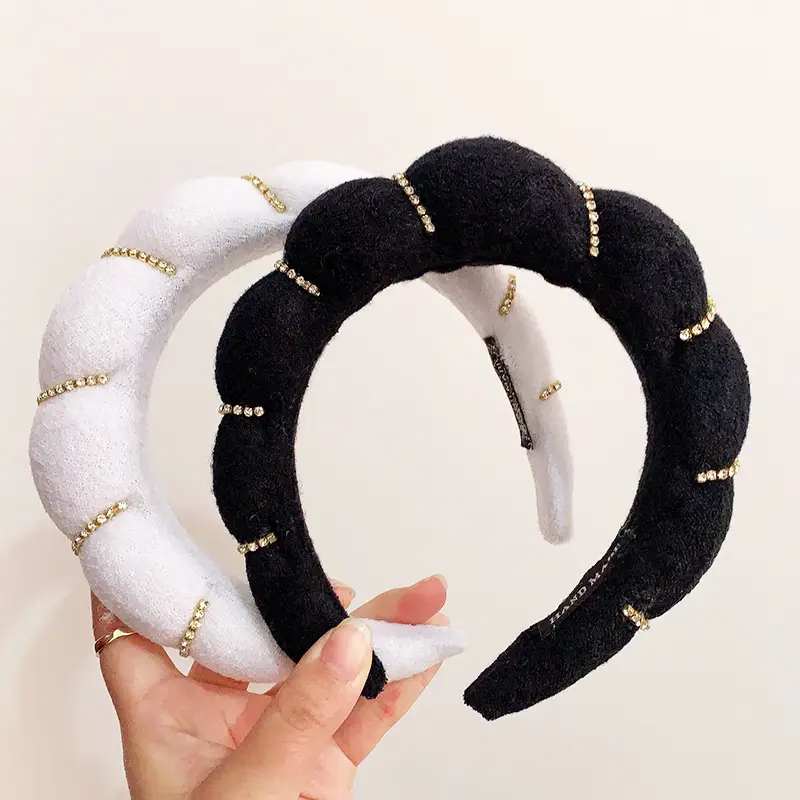 Velvet Twist Hair Band Beige Wash Wrist Headwear — feature 15