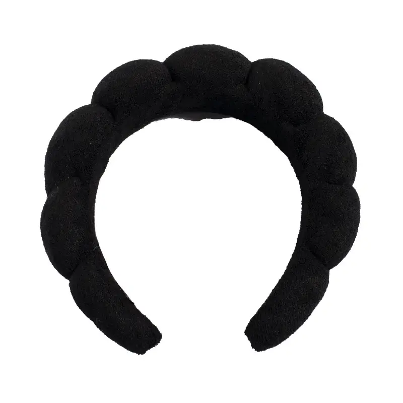 Velvet Twist Hair Band Beige Wash Wrist Headwear - Image 39