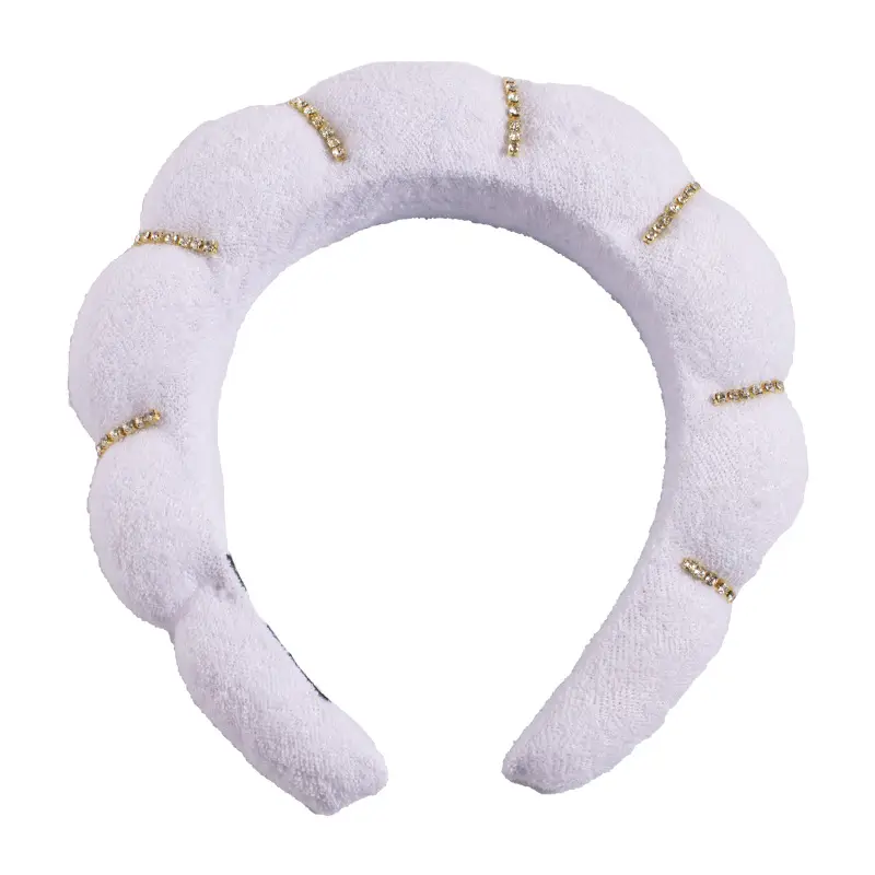Velvet Twist Hair Band Beige Wash Wrist Headwear - Image 58