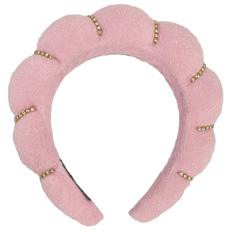 Velvet Twist Hair Band Beige Wash Wrist Headwear - Image 59