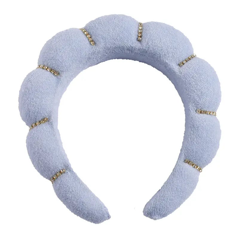 Velvet Twist Hair Band Beige Wash Wrist Headwear - Image 60