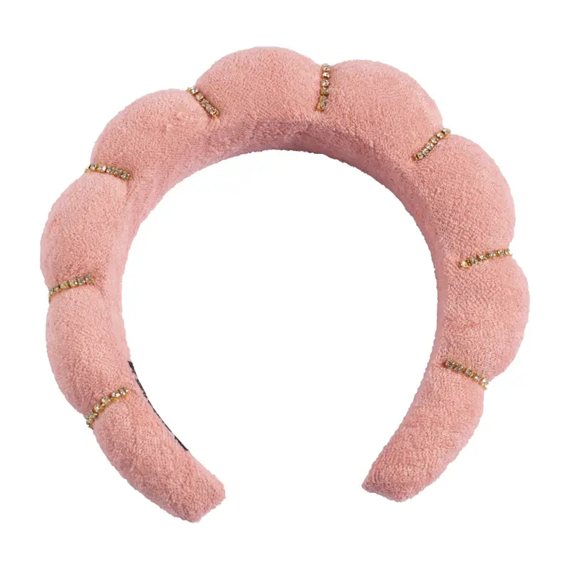 Velvet Twist Hair Band Beige Wash Wrist Headwear - Image 62