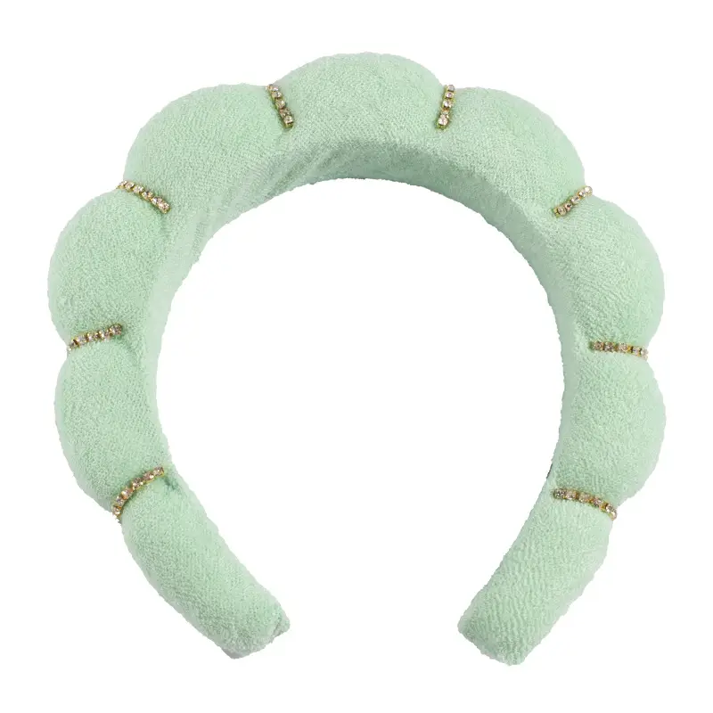 Velvet Twist Hair Band Beige Wash Wrist Headwear - Image 64