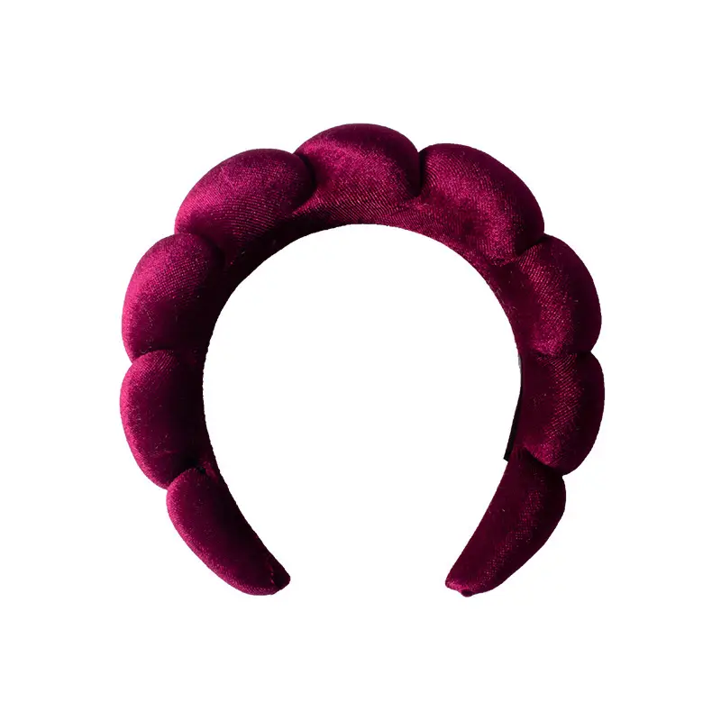 Velvet Twist Hair Band Beige Wash Wrist Headwear - Image 77