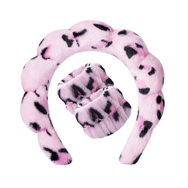 Velvet Twist Hair Band Beige Wash Wrist Headwear - Image 92