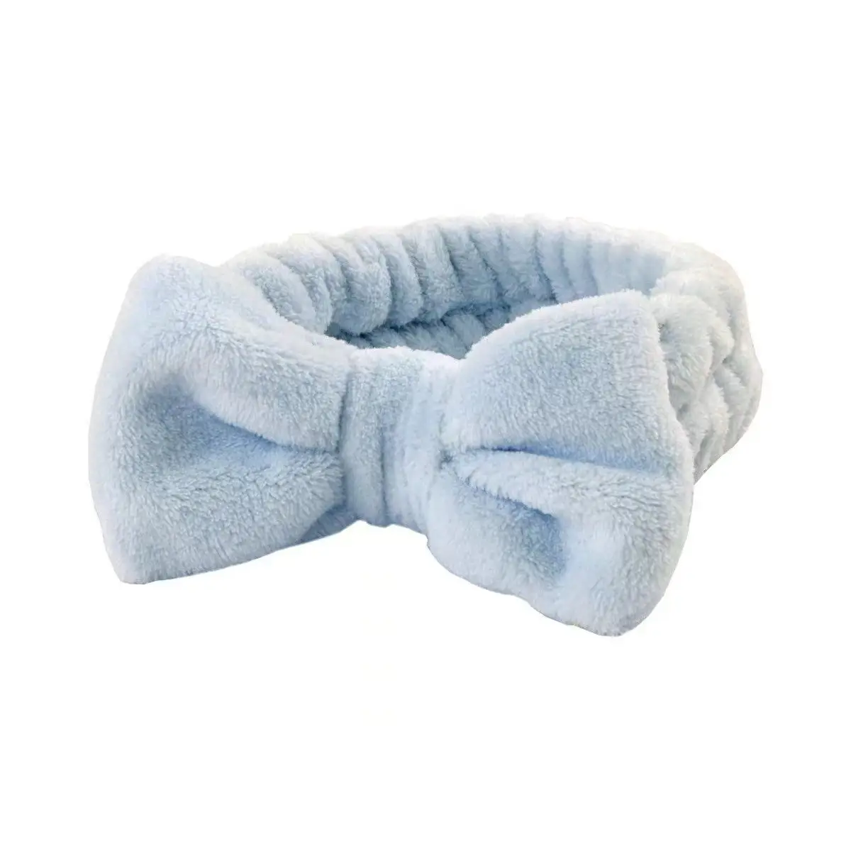 bow headband blue