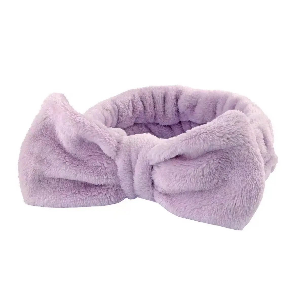 Bow headband purple