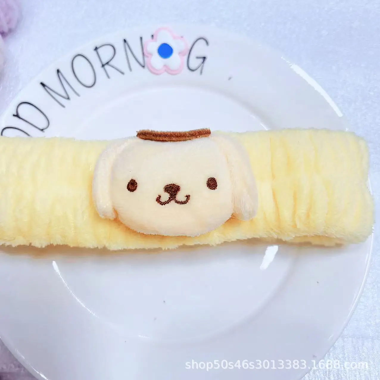 Sanrio Plush Hair Band with Yugui Dog Design