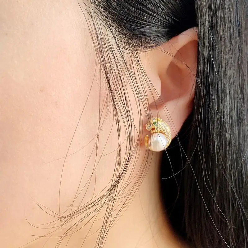 Pearl Earrings for Women with Gold Plating - Image 6