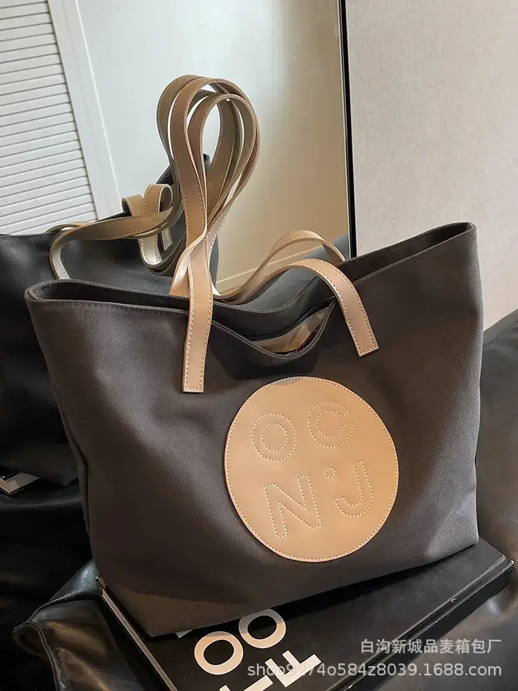Women Canvas Shoulder Tote Bag New 2023 Large Capacity - Image 7
