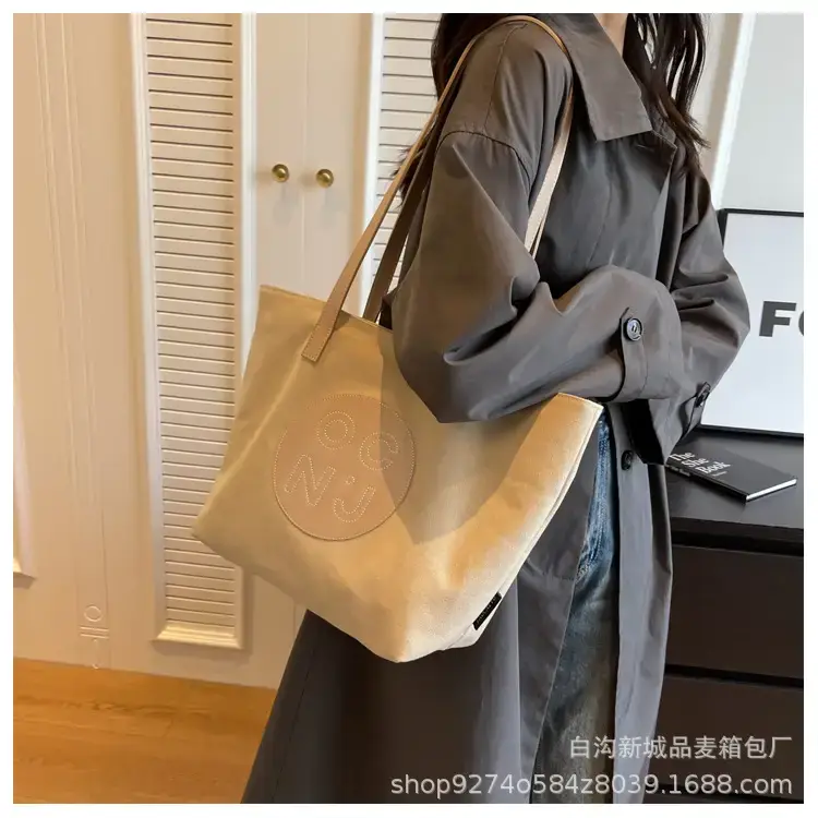 Women Canvas Shoulder Tote Bag New 2023 Large Capacity — feature 12