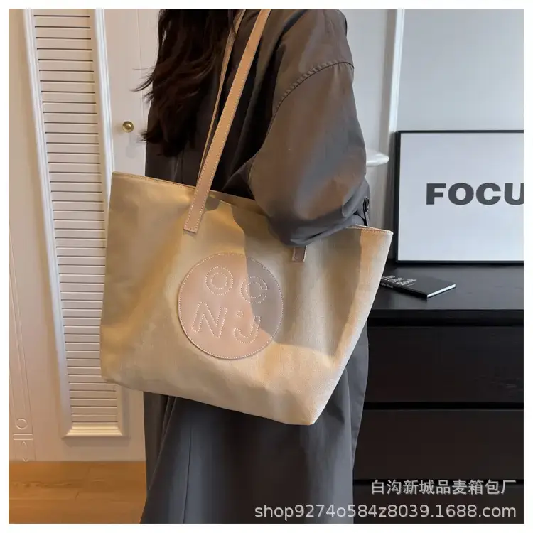 Women Canvas Shoulder Tote Bag New 2023 Large Capacity — feature 13