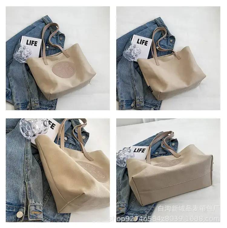 Women Canvas Shoulder Tote Bag New 2023 Large Capacity — feature 8