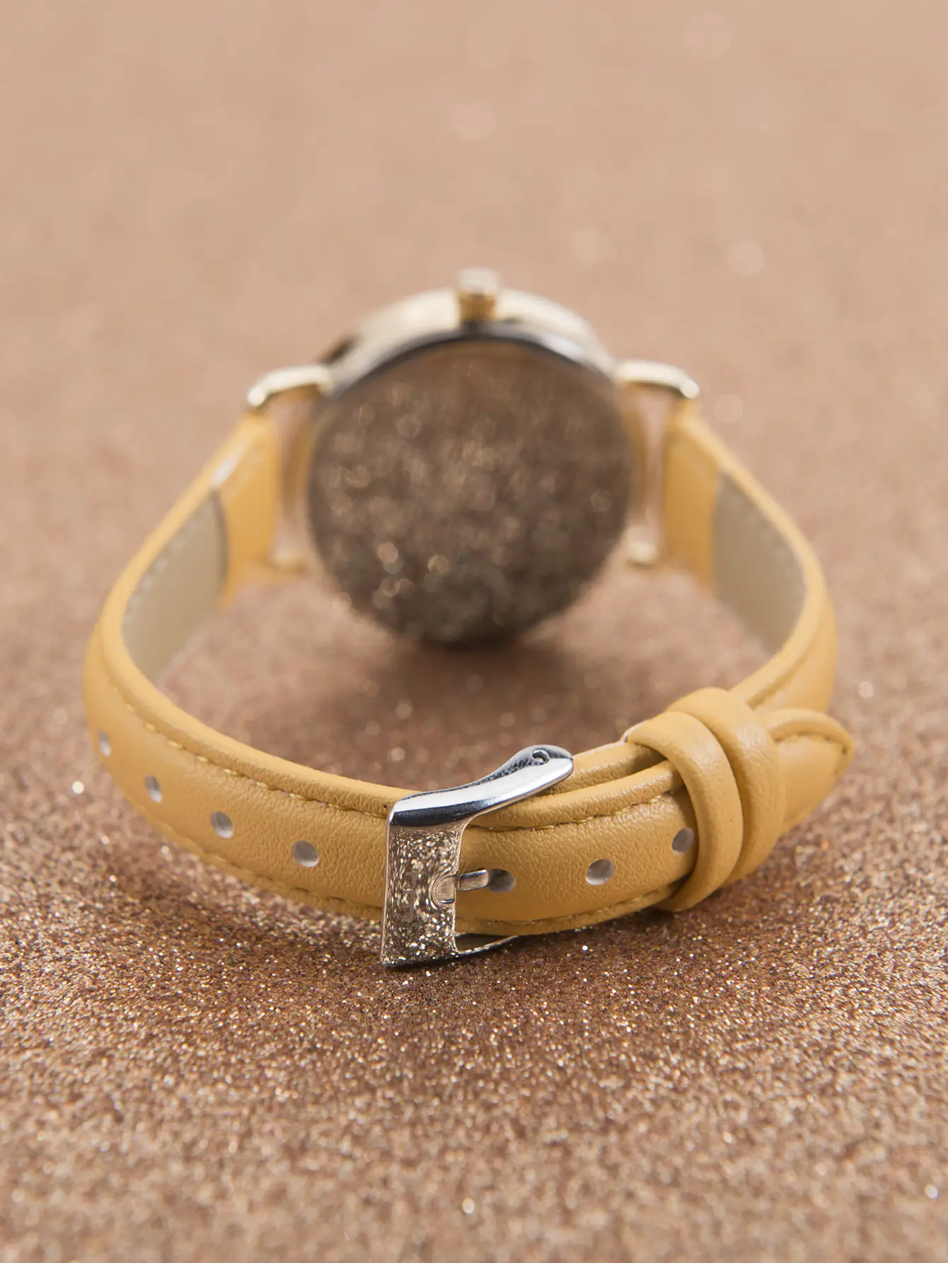 Cartoon Bear Quartz Watch for Kids Brown Leather Band — feature 6